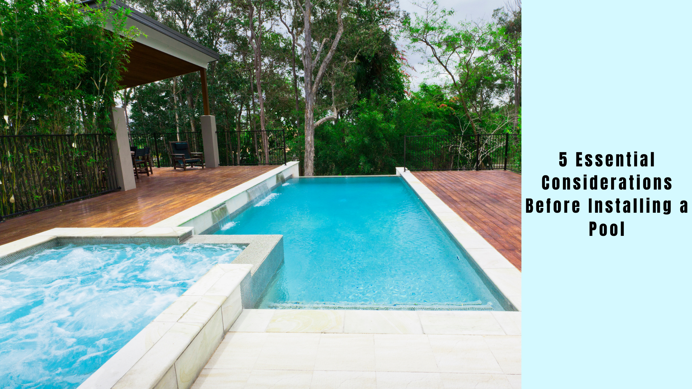 5 considerations before installing a pool